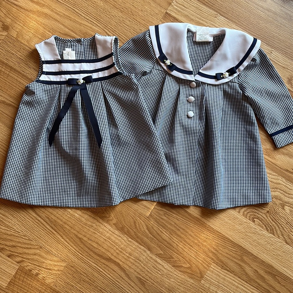 Infant two piece dress and coat outfit